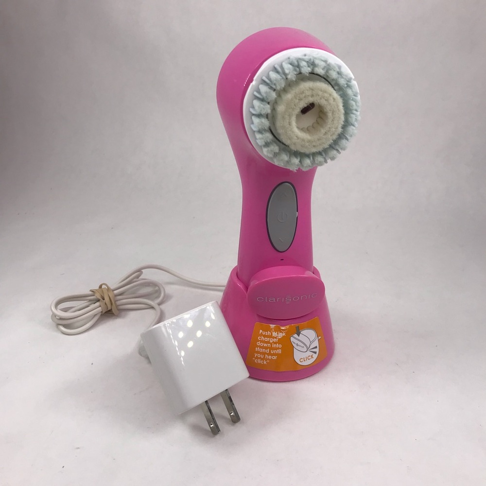 Clarisonic Mia 3 Sonic Facial Cleanser Pink Charger Base Sensitive Head